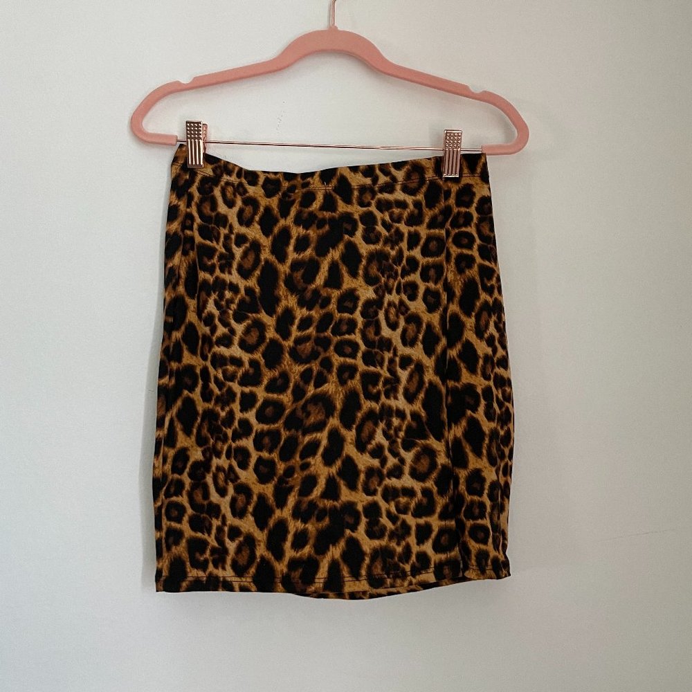 cheetah print skirt